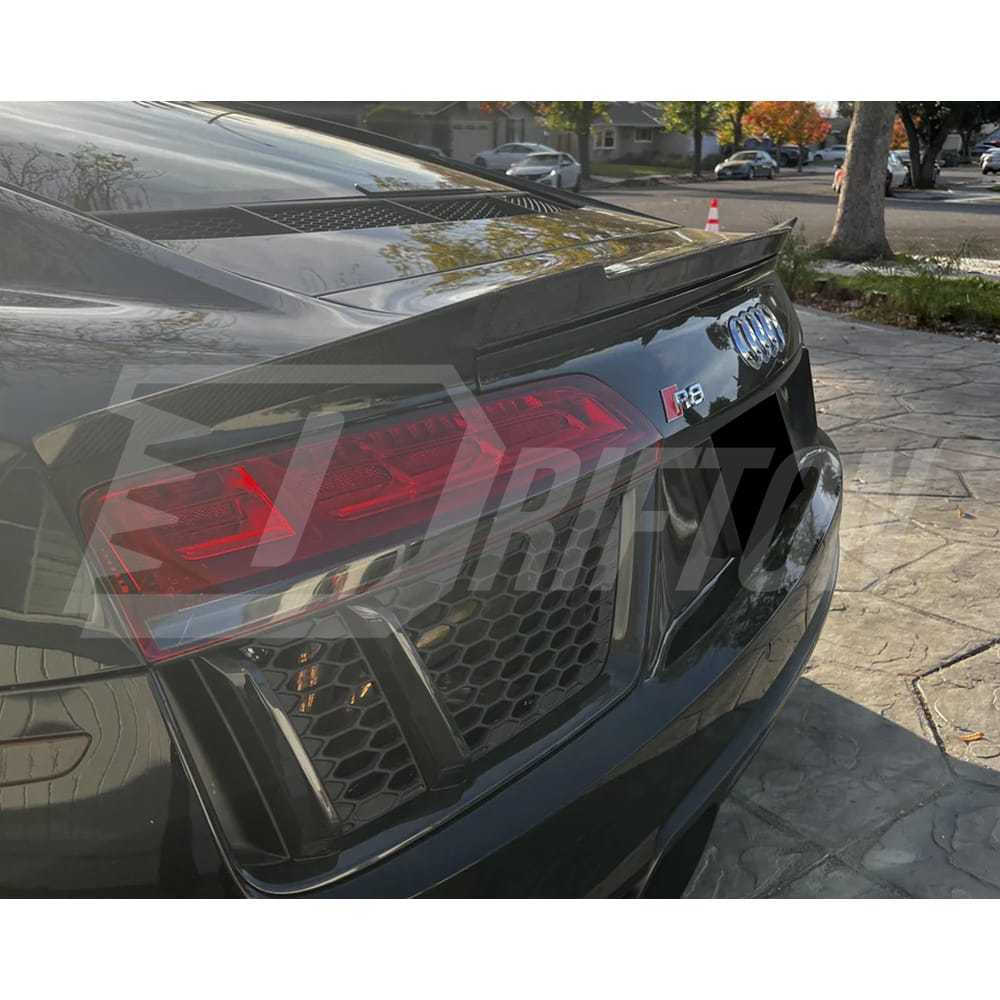 Carbon Fiber Trunk Wing Rear Spoiler For Audi R8 V10 2016-2018