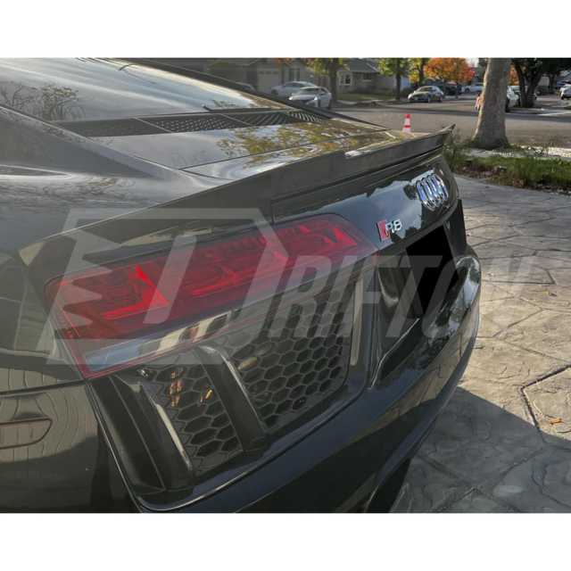 Carbon Fiber Trunk Wing Rear Spoiler For Audi R8 V10 2016-2018