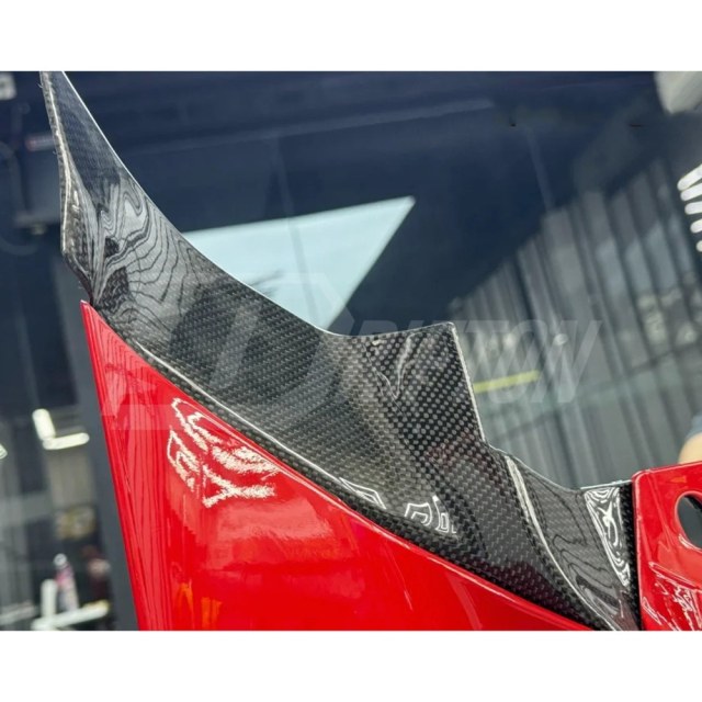 OEM Style Dry Carbon Fiber Headlight Air Vents Trim For Ferrari 296 GTB & GTS 2021-2025