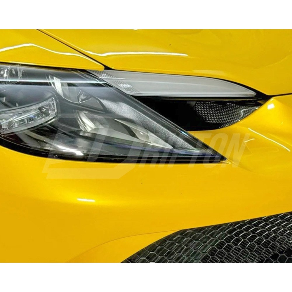 OEM Style Dry Carbon Fiber Headlight Air Vents Trim For Ferrari 296 GTB & GTS 2021-2025