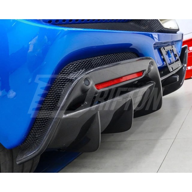 OEM Style Dry Carbon Fiber Rear Engine Cover For Ferrari 296 GTB 2021-2025