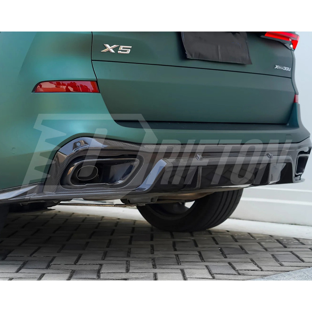 TAKD Style Dry Carbon Fiber Rear Diffuser For BMW X5 G05 LCI 2019-On