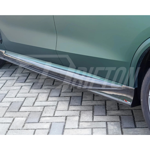 TAKD Style Dry Carbon Fiber Side Skirt For BMW X5 G05 LCI 2019-On