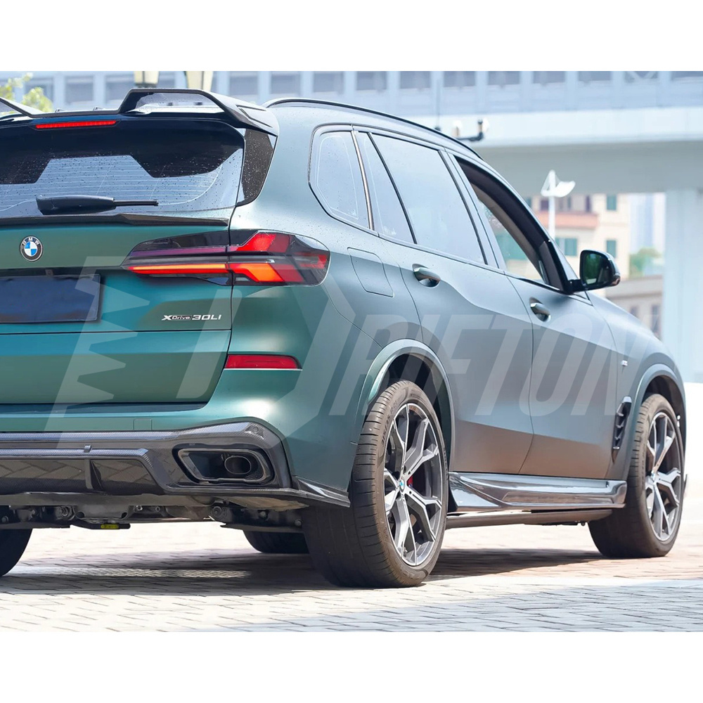 TAKD Style Dry Carbon Fiber Side Skirt For BMW X5 G05 LCI 2019-On