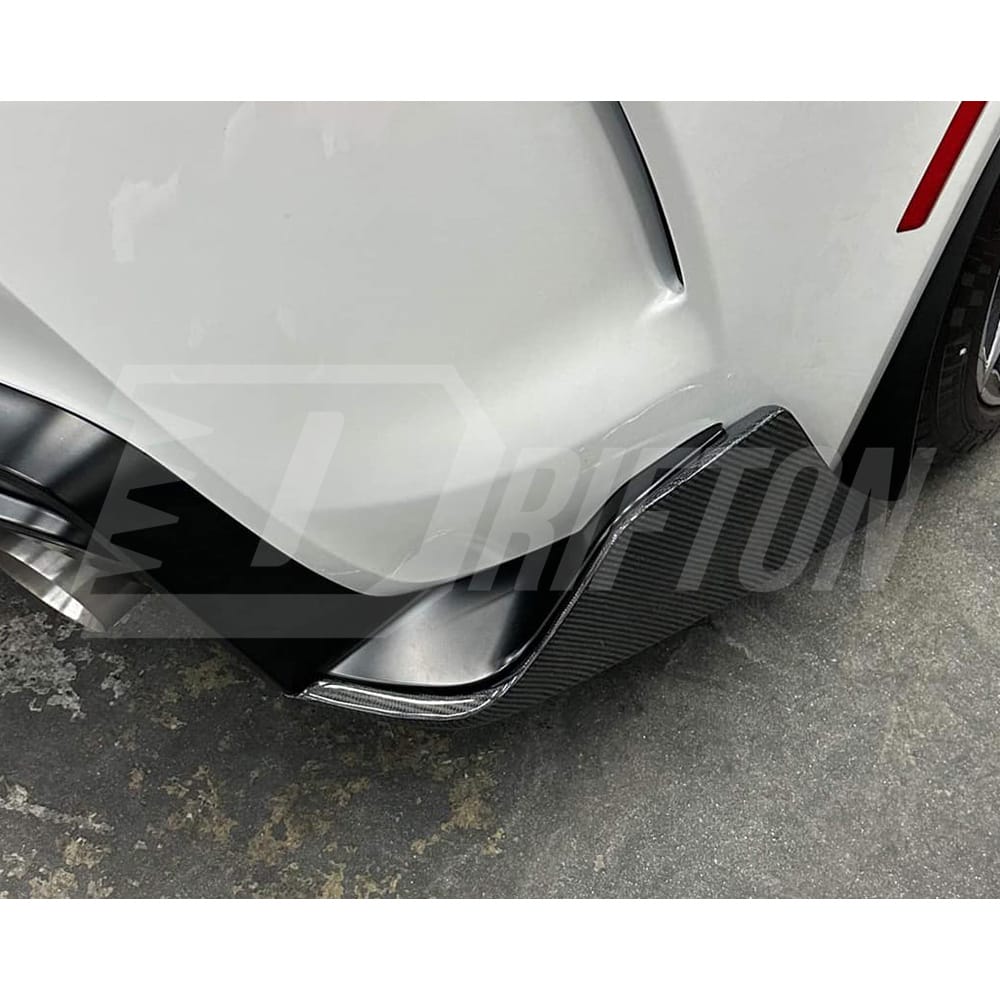 Aimgain Style Carbon Fiber Rear Spats Splitter For Toyota Supra MK5 A90 A91 GR 2019-2024