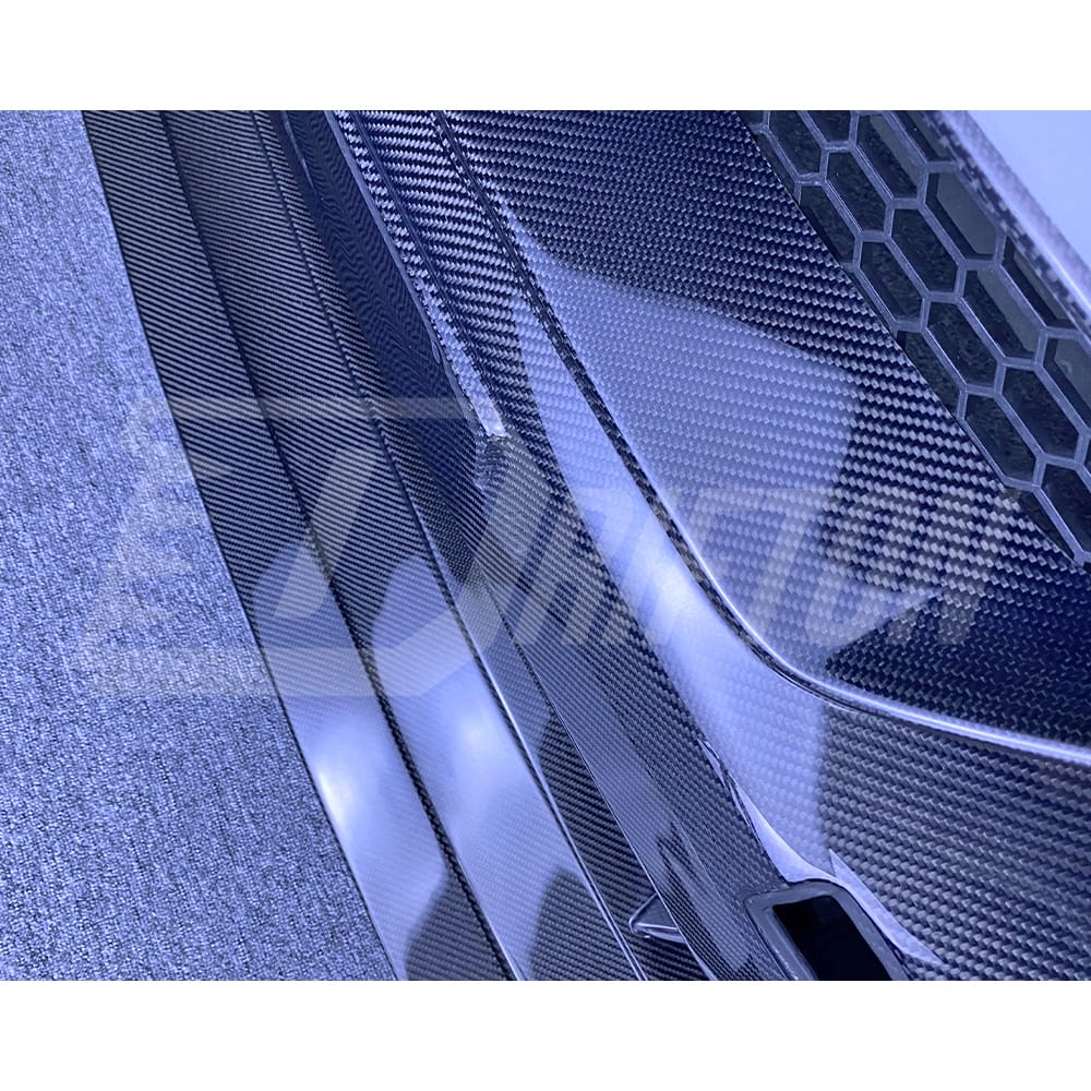 CMST Style Half Carbon Fiber Front Bumper With Front Lip For Nissan R35 GTR 2008-2016