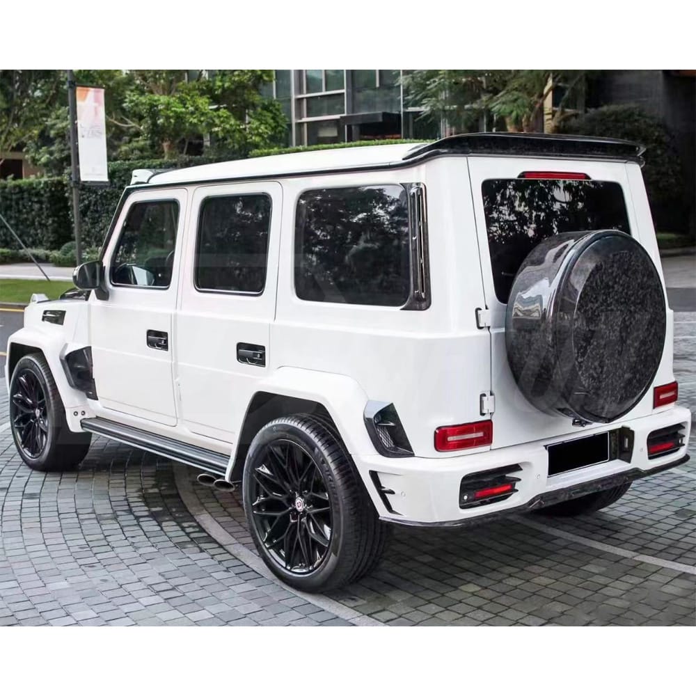 Mansory Style Dry Carbon Fiber Wheel Spare Tire Ring Cover For Mercedes Benz G-Class W464 G500 AMG G63 2018-2020