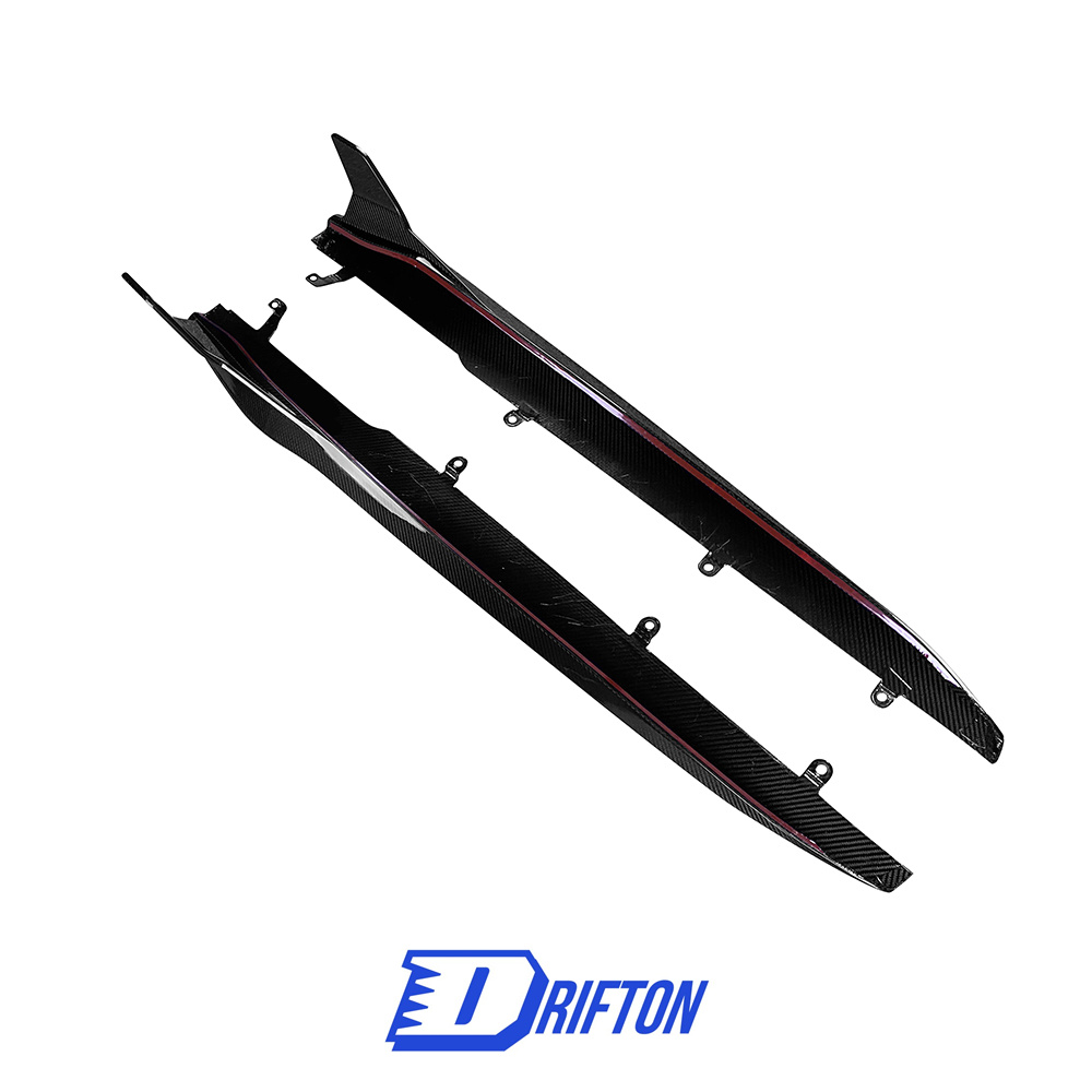 SQ Style Dry Carbon Fiber Side Skirt For BMW M8 F90 F91 F92 F93 2020-2024