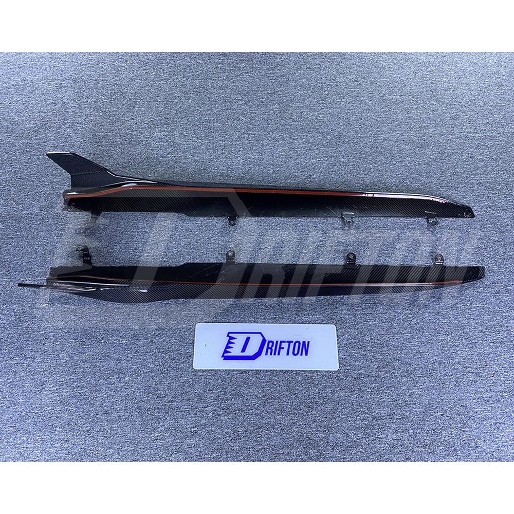 SQ Style Dry Carbon Fiber Side Skirt For BMW M8 F90 F91 F92 F93 2020-2024