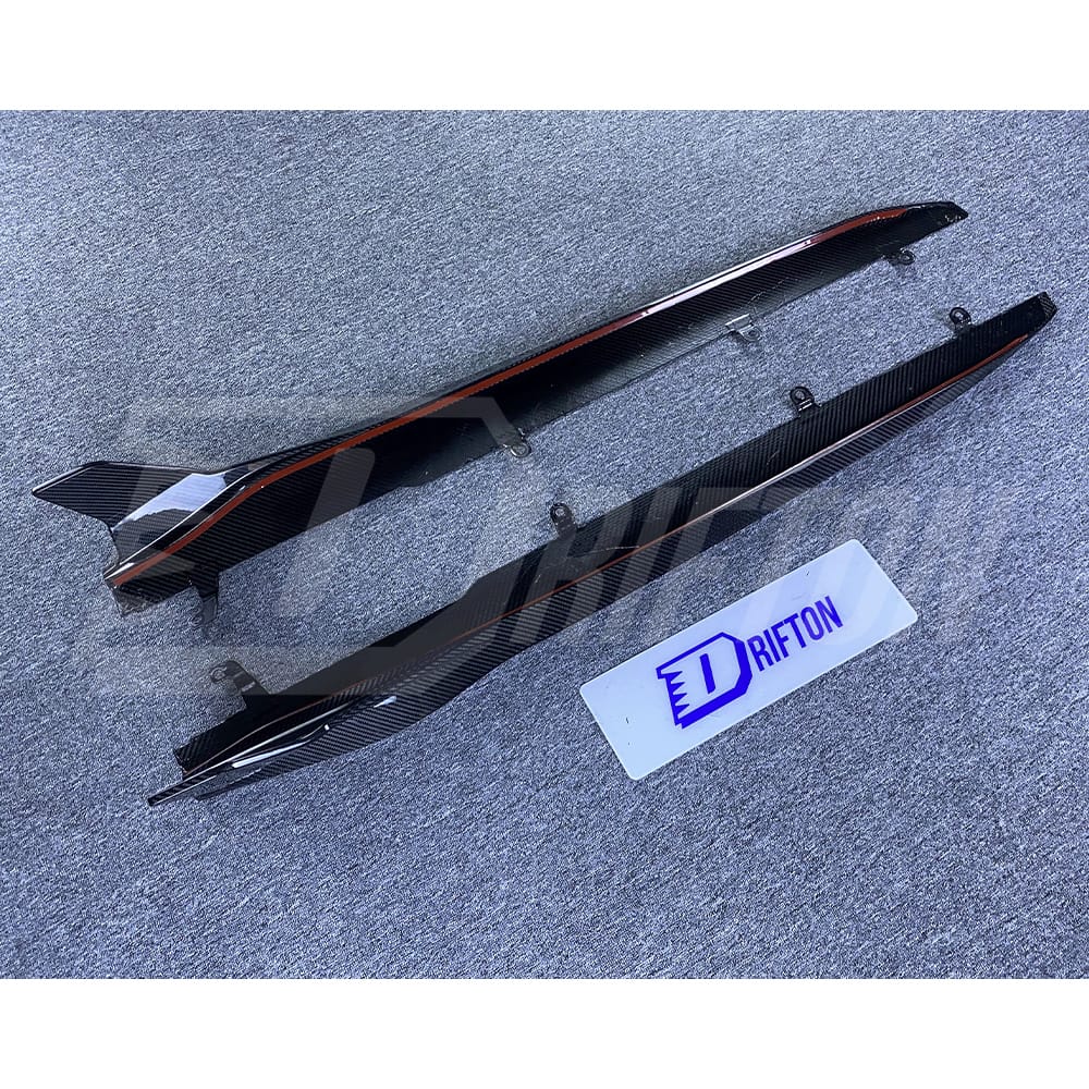 SQ Style Dry Carbon Fiber Side Skirt For BMW M8 F90 F91 F92 F93 2020-2024