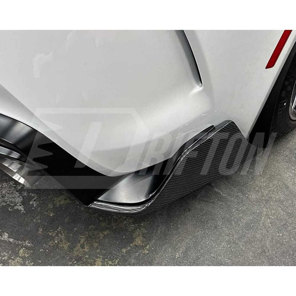Aimgain Style Carbon Fiber Rear Spats Splitter For Toyota Supra MK5 A90 A91 GR 2019-2024