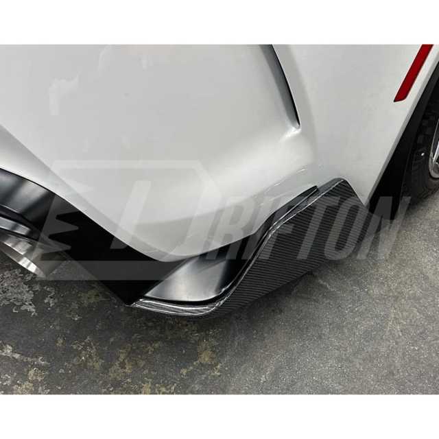 Aimgain Style Carbon Fiber Rear Spats Splitter For Toyota Supra MK5 A90 A91 GR 2019-2024