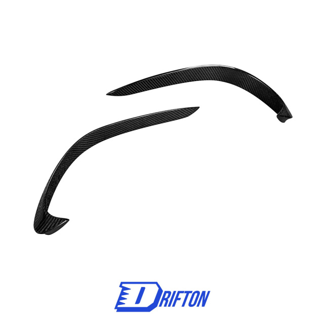 B Style Carbon Fiber Front Bumper Vent Trim For Alfa Romeo Giulia Base Ti 2016-2023