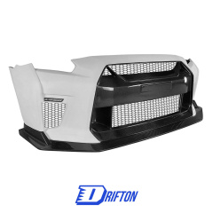 CMST Style Half Carbon Fiber Front Bumper With Front Lip For Nissan R35 GTR 2008-2016