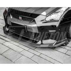 CMST Style Half Carbon Fiber Front Bumper With Front Lip For Nissan R35 GTR 2008-2016