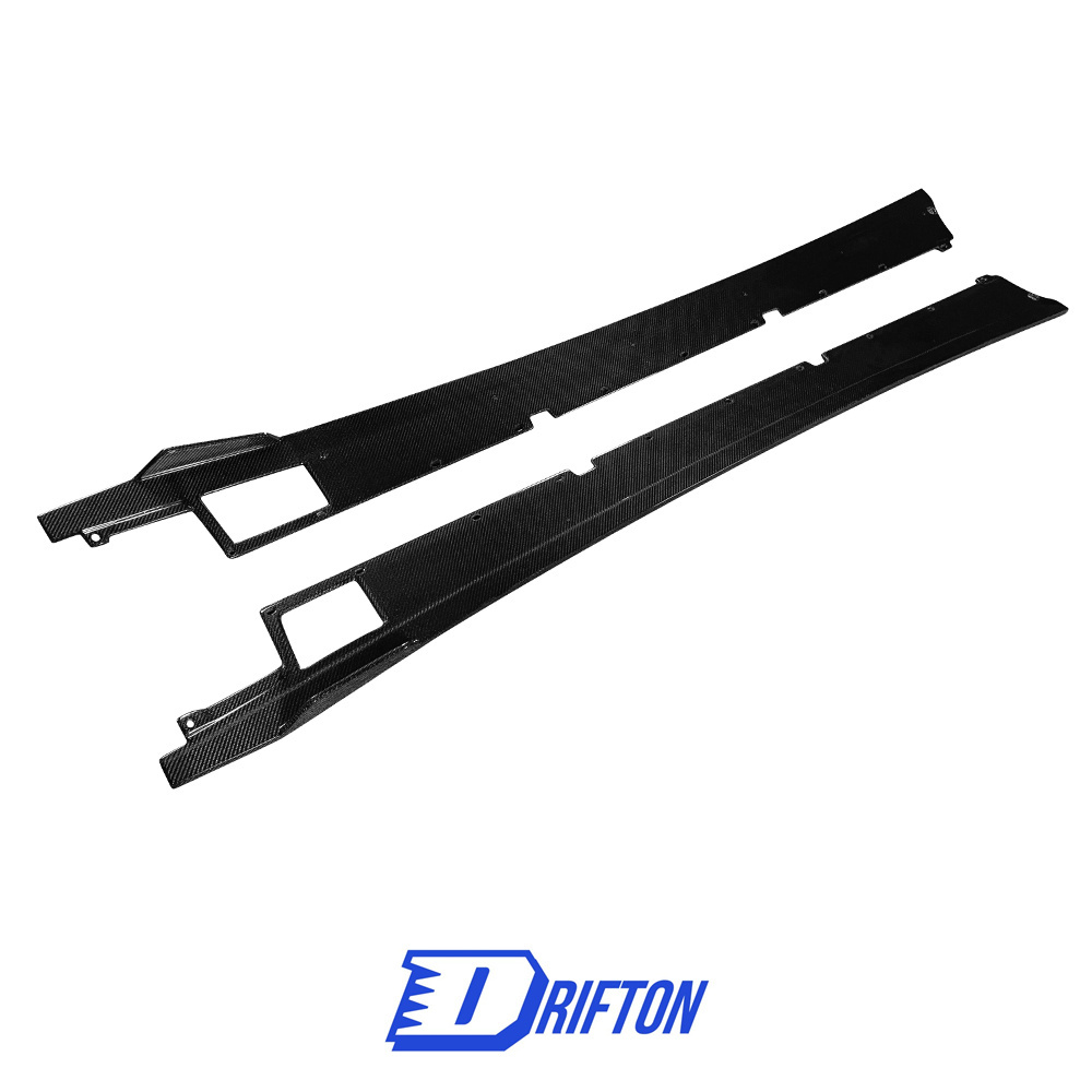 LB Style Carbon Fiber Side Skirt Under Board For Lamborghini Aventador SV LP750 2015-2017
