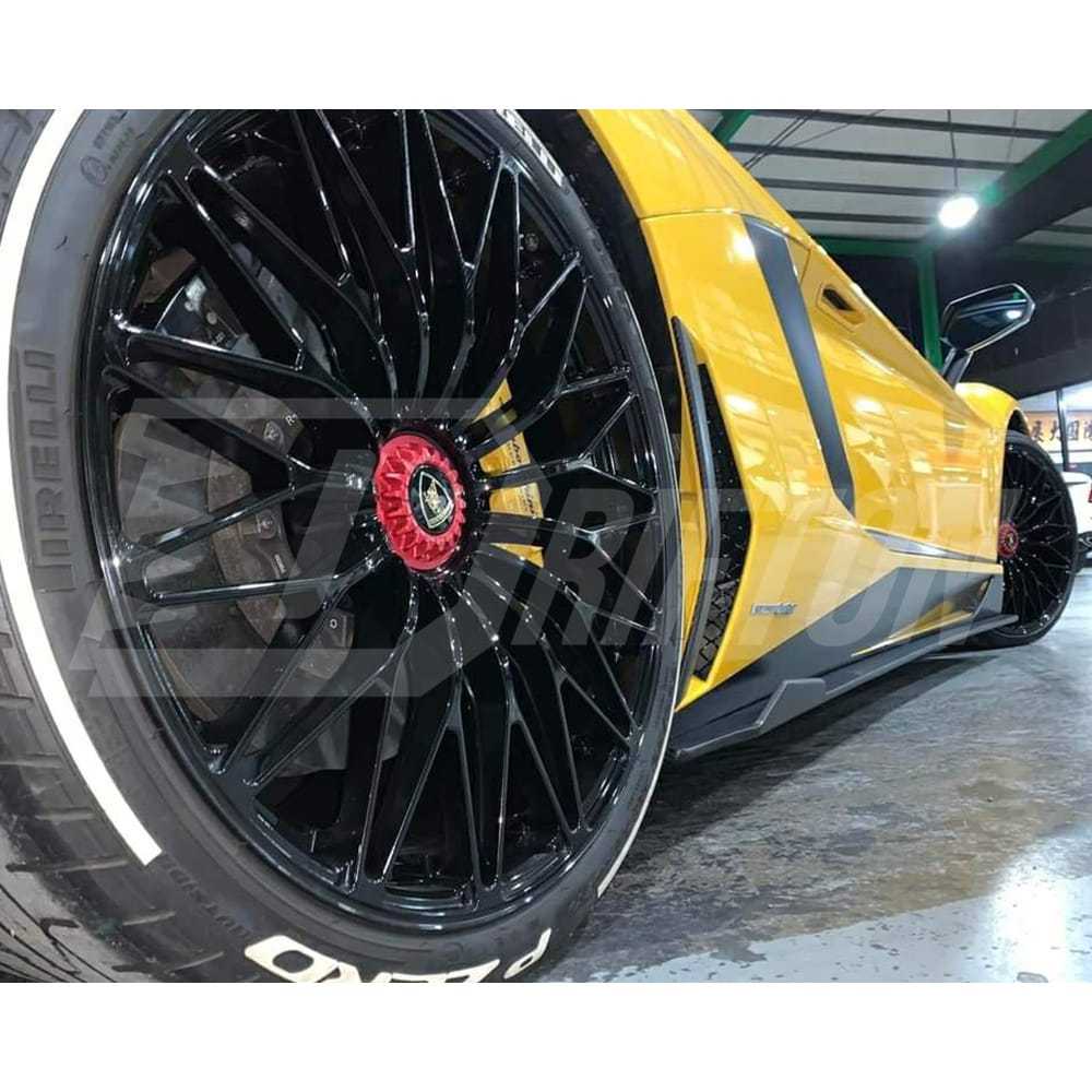 LB Style Carbon Fiber Side Skirt Under Board For Lamborghini Aventador SV LP750 2015-2017