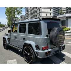Mansory Style Dry Carbon Fiber Wheel Spare Tire Ring Cover For Mercedes Benz G-Class W464 G500 AMG G63 2018-2024