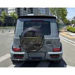Mansory Style Dry Carbon Fiber Wheel Spare Tire Ring Cover For Mercedes Benz G-Class W464 G500 AMG G63 2018-2024