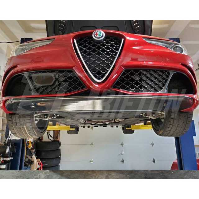 OEM Style Carbon Fiber Front Lip For Alfa Romeo Quadrifoglio 2016-2023