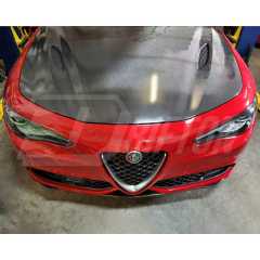 OEM Style Carbon Fiber Front Lip For Alfa Romeo Quadrifoglio 2016-2023