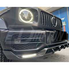 TopCar Style Dry Carbon Fiber Front Bumper Trims For Mercedes Benz G-Class W464 AMG G63 2018-2024
