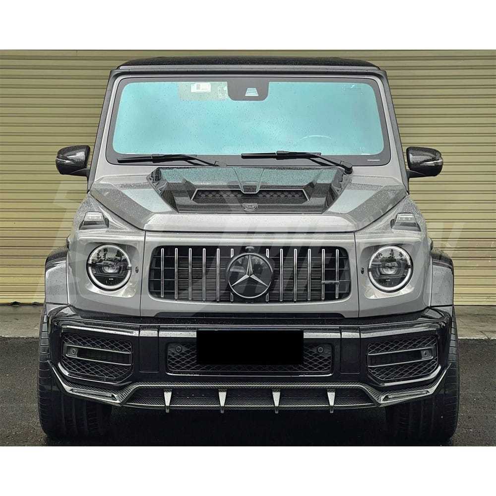 TopCar Style Dry Carbon Fiber Front Bumper Trims For Mercedes Benz G-Class W464 AMG G63 2018-2024