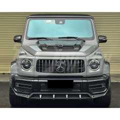 TopCar Style Dry Carbon Fiber Front Bumper Trims For Mercedes Benz G-Class W464 AMG G63 2018-2024