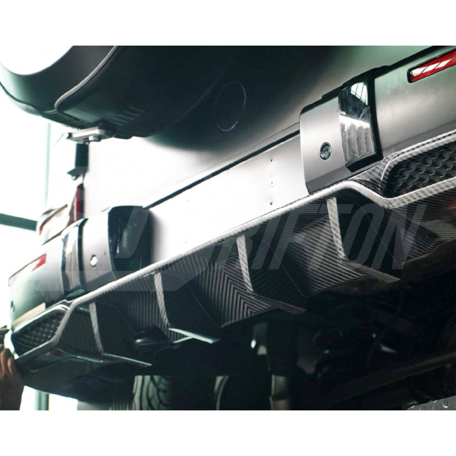 TopCar Style Dry Carbon Fiber Rear Bumper Trims For Mercedes Benz G Class W464 AMG G63 2018-2024