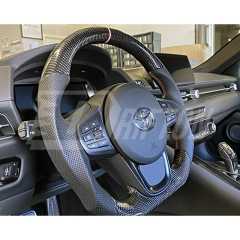 V1 Custom Made Carbon Fiber LED Display Steering Wheel For Toyota Supra MK5 A90 A91 GR 2019-2024