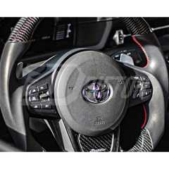 V1 Custom Made Carbon Fiber LED Display Steering Wheel For Toyota Supra MK5 A90 A91 GR 2019-2024
