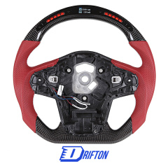 V1 Custom Made Carbon Fiber LED Display Steering Wheel For Toyota Supra MK5 A90 A91 GR 2019-2024