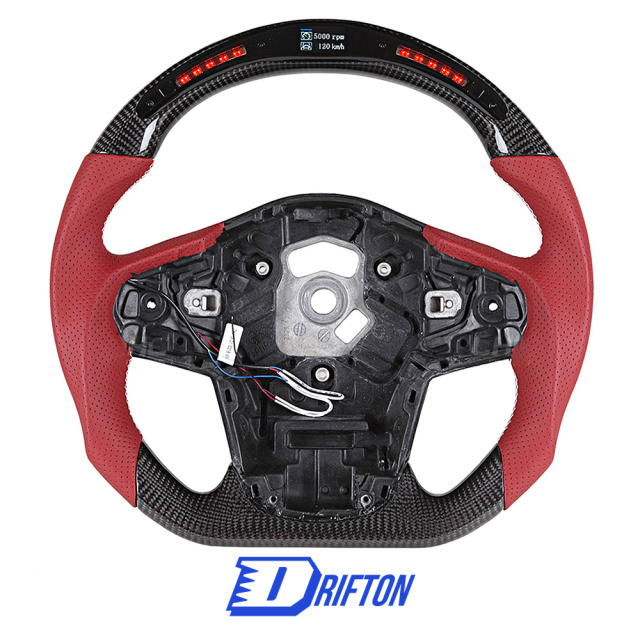 V1 Custom Made Carbon Fiber LED Display Steering Wheel For Toyota Supra MK5 A90 A91 GR 2019-2024