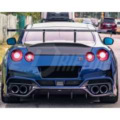 Varis MY19 Style Carbon Fiber Rear Fender Trim Wheels Flare For Nissan R35 GTR 2008-2026