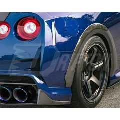 Varis MY19 Style Carbon Fiber Rear Fender Trim Wheels Flare For Nissan R35 GTR 2008-2026