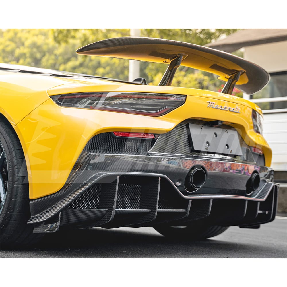 Aria Style Dry Carbon Fiber Rear Diffuser For Maserati MC20