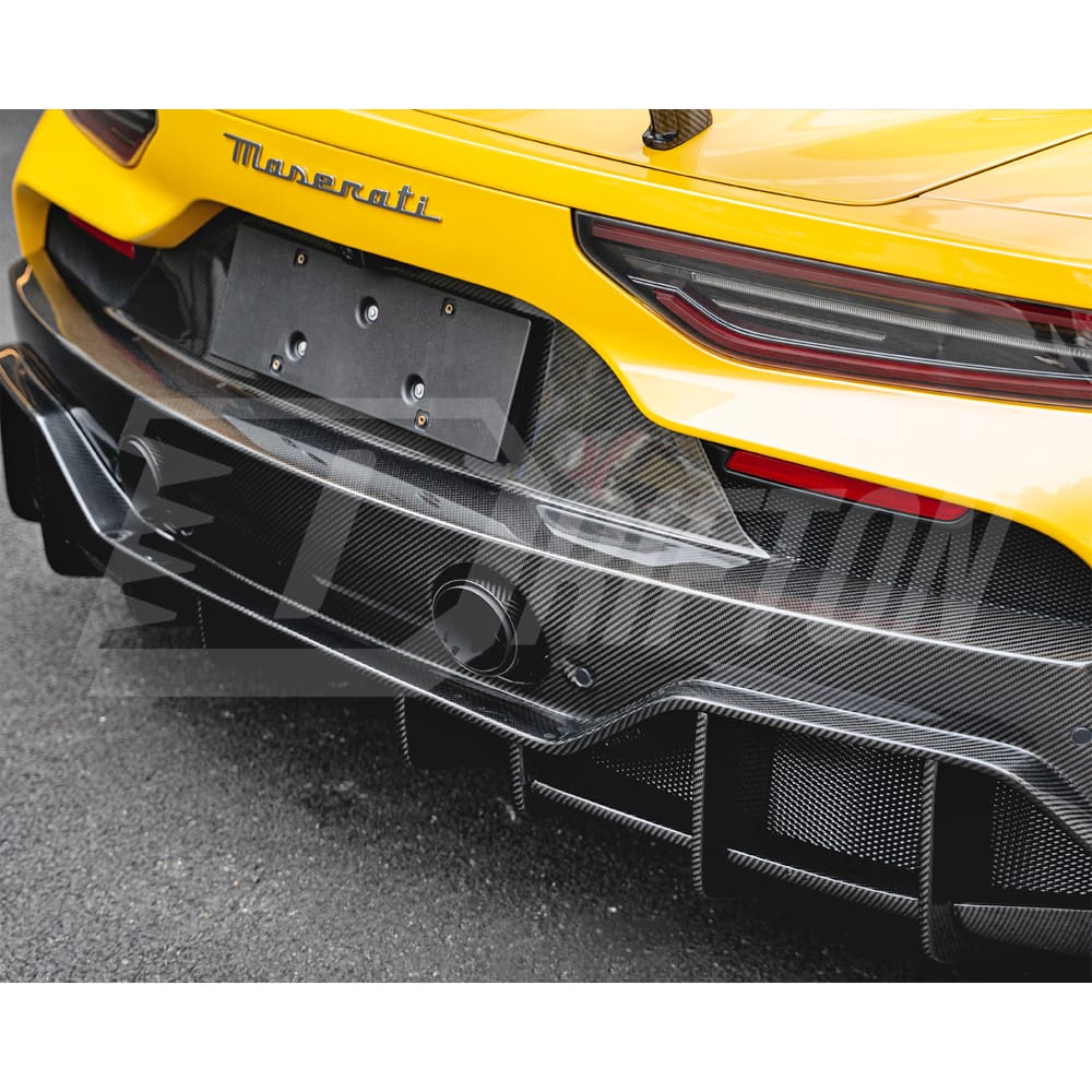 Aria Style Dry Carbon Fiber Rear Diffuser For Maserati MC20