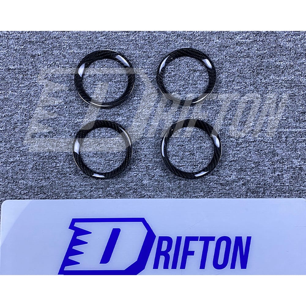 Dry Carbon Fiber Interiors AC Surround Vents Trim For Nissan R35 GTR 2008-2016