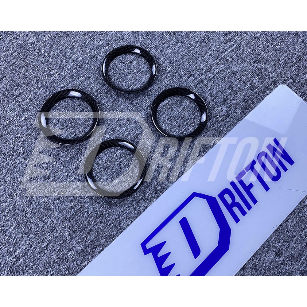 Dry Carbon Fiber Interiors AC Surround Vents Trim For Nissan R35 GTR 2008-2016
