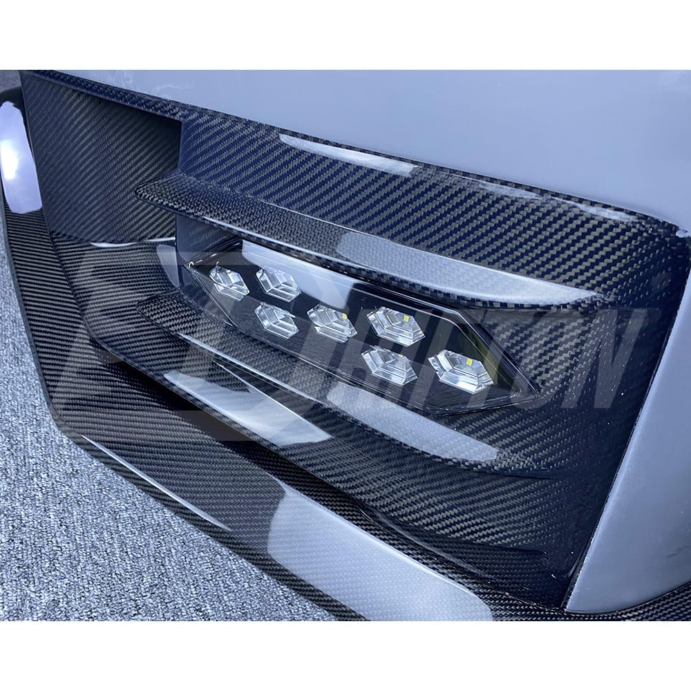 MY24 Nismo Style Partial Carbon Fiber Front Bumper For Nissan R35 GTR 2008-2024