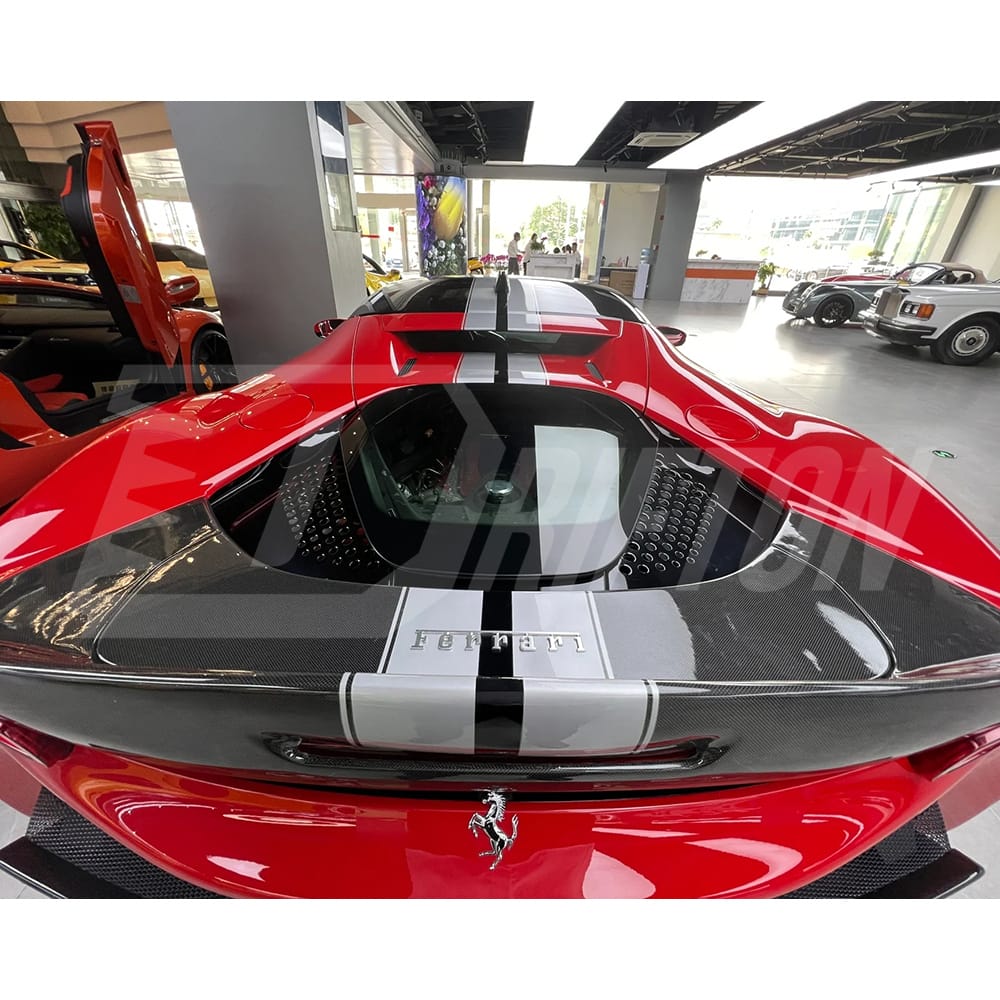 OEM Style Dry Carbon Fiber Rear Diffuser For Ferrari SF90