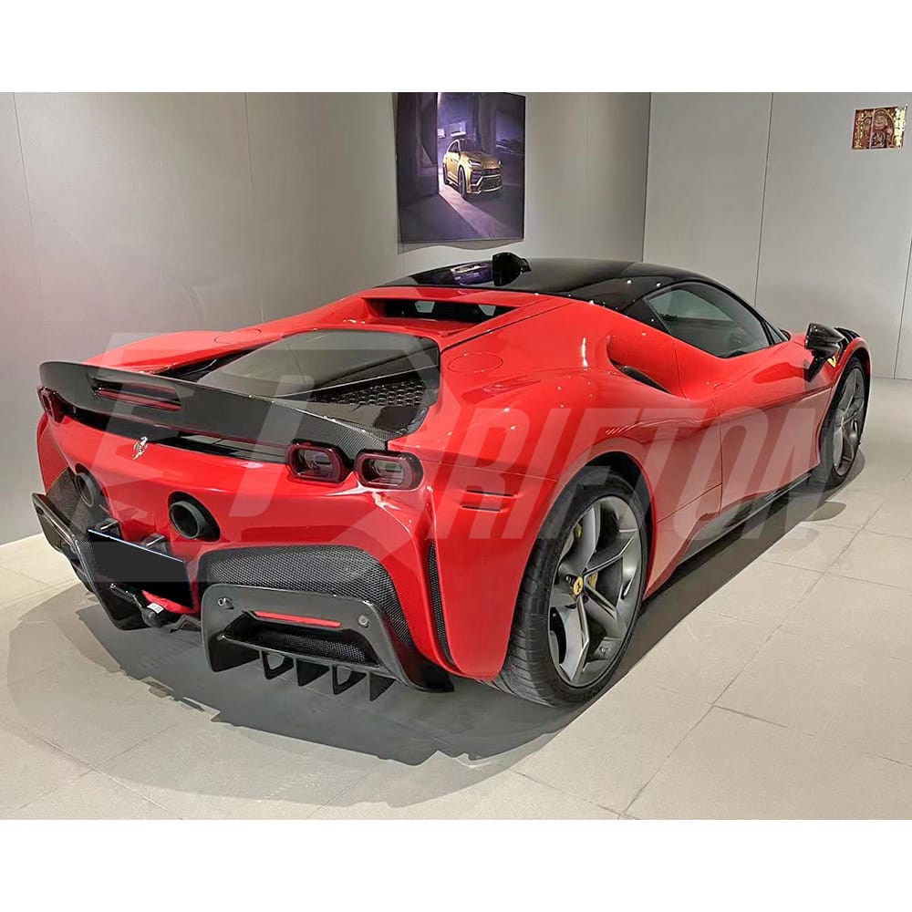 OEM Style Dry Carbon Fiber Rear Diffuser For Ferrari SF90