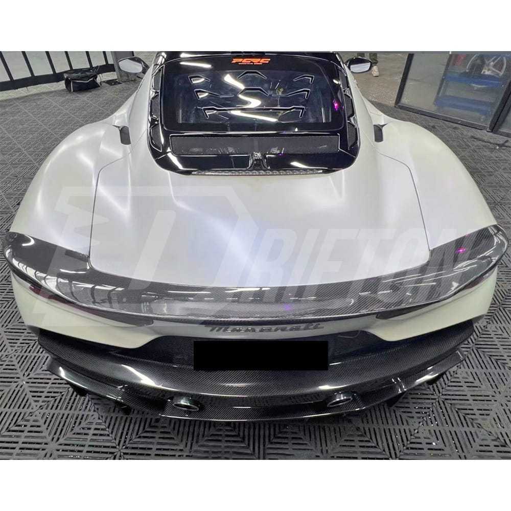 Aria Style Dry Carbon Fiber Rear Diffuser For Maserati MC20