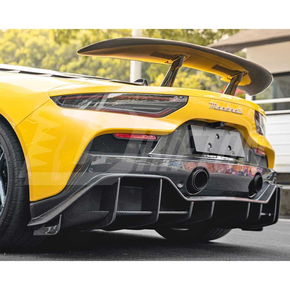 Aria Style Dry Carbon Fiber Rear Diffuser For Maserati MC20