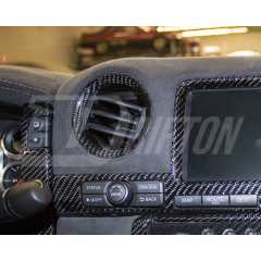 Dry Carbon Fiber Interiors AC Surround Vents Trim For Nissan R35 GTR 2008-2016