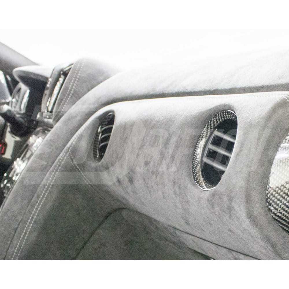 Dry Carbon Fiber Interiors AC Surround Vents Trim For Nissan R35 GTR 2008-2016
