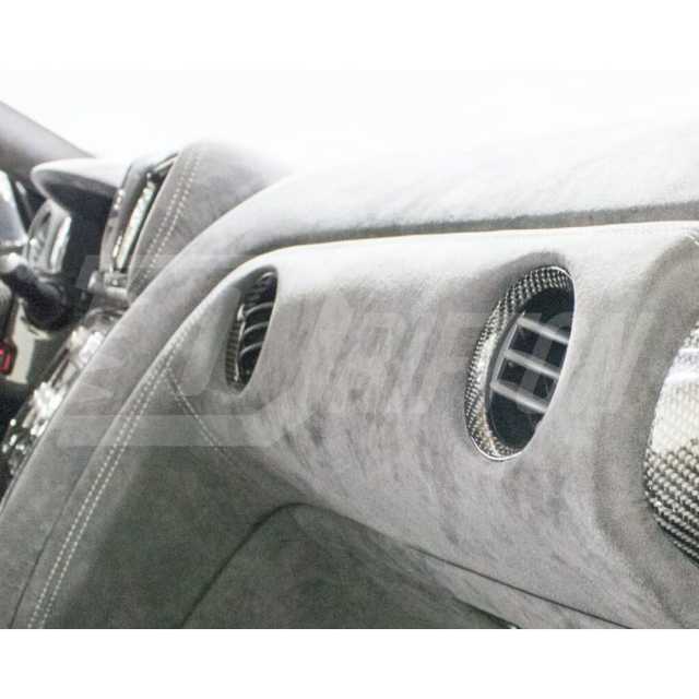 Dry Carbon Fiber Interiors AC Surround Vents Trim For Nissan R35 GTR 2008-2016