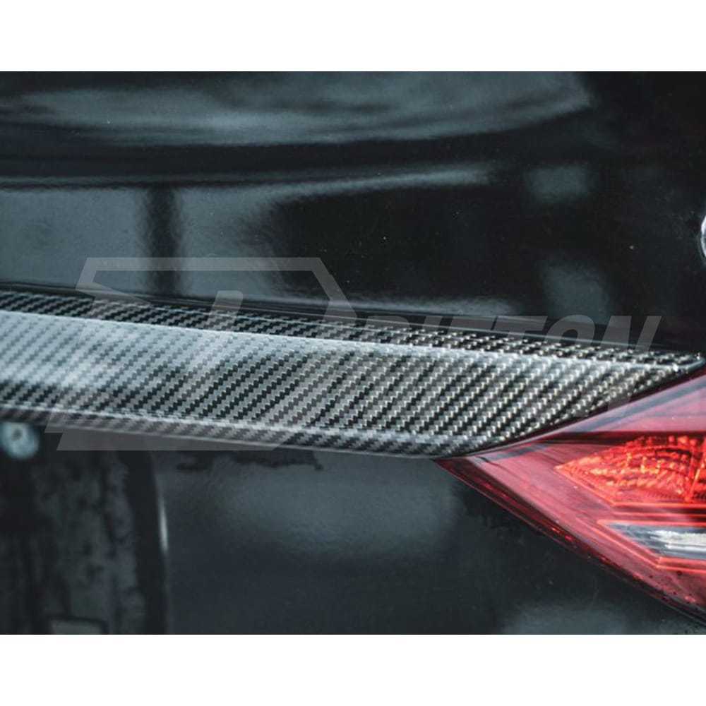 Dry Carbon Fiber Trunk Lid Cover Trim For INFINITI Q50 2018-2024