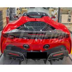 OEM Style Dry Carbon Fiber Rear Diffuser For Ferrari SF90