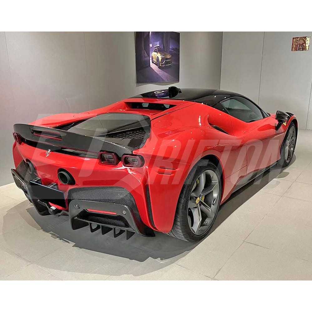 OEM Style Dry Carbon Fiber Rear Diffuser For Ferrari SF90